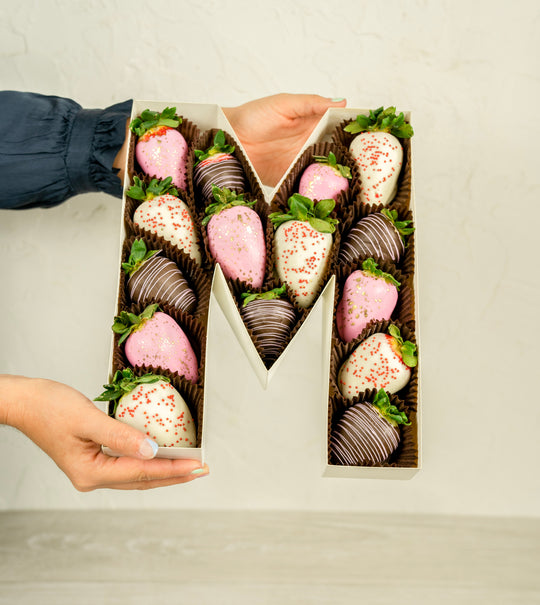 Letras y números con fresas