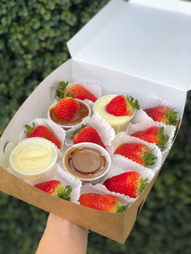 Caja de Fresas con Toppings