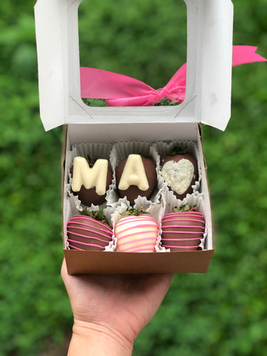 Cajita de  6 fresas Mamá